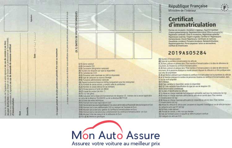 Certificat immatriculation : souscrire assurance